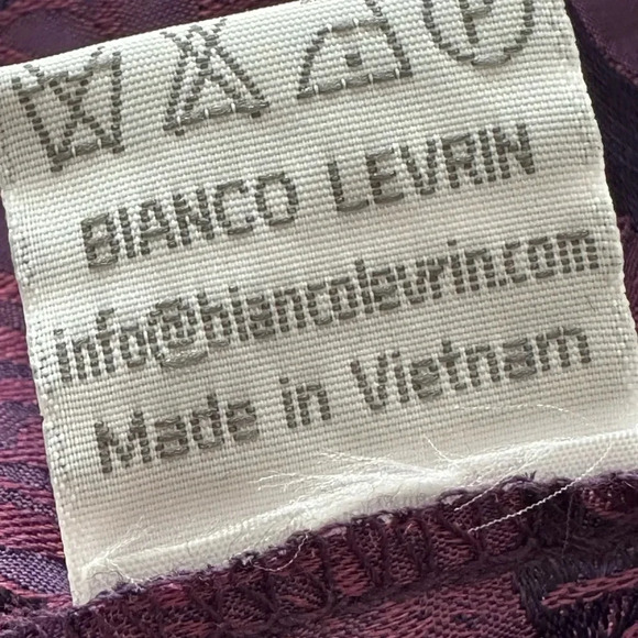 BIANCO LEVRIN Asian Inspired Tunic Topper Jacket Silk Blend Jacquard Ethereal - Picture 13 of 16